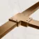 Antwerp Brushed Copper Wet Room Glass Enclosure Connector