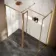 Antwerp Brushed Copper Wet Room Glass Enclosure Connector