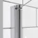 6mm P Shaped Easy Clean Bath Screen with Towel Rail