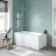 4mm P Shaped Bath Screen