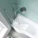 4mm P Shaped Bath Screen