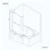 4mm L Shaped Fixed Bath Screen with Towel Rail