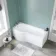 1700 Super Strength Reinforced Acrylic P Shaped Bath Front Panel