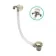English Gold Slimline Freeflow Bath Filler Waste and Overflow
