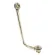 Traditional English Gold Bath Waste with Chain