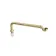 Brushed Brass Traditional Exposed Shallow Seal Bath Trap & Pipe