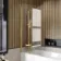 Linz Easy Clean 6mm Brushed Brass Bath Screen - 800mm