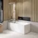 Antwerp Premium Easy Clean 8mm Chrome Framed Bath Screen - 800mm