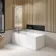 Lucan Easy Clean 6mm Brushed Gunmetal Folding Bath Screen - 800mm