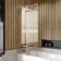 Lucan Easy Clean 6mm Brushed Copper Folding Bath Screen - 800mm