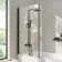 L Shaped Easy Clean 6mm Matt Black Bath Screen