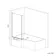 L Shaped Easy Clean 6mm Matt Black Bath Screen