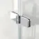 Lucan Easy Clean Chrome 6mm L Shaped Folding Bath Screen