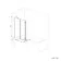 Lucan Easy Clean Chrome 6mm L Shaped Folding Bath Screen