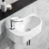 Georgia Wall Hung Left Handed 400mm Cloakroom Basin