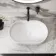 Missouri Matt White Fluted Pill Counter Top Stone Basin 500x320mm