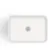 Missouri Matt White Fluted Rectangular Counter Top Stone Basin 450x320mm