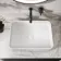 Missouri Matt White Fluted Rectangular Counter Top Stone Basin 500x360mm