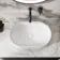 Missouri Matt White Pill Counter Top Stone Basin 500x320mm