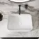 Missouri Matt White Rectangular Counter Top Stone Basin 450x320mm