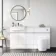 Foster Gloss White Side Cabinet Unit 300mm