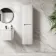 Sorrento Fluted Coastal White Wall Hung Tall Cabinet 1400x400mm