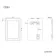 Bella Art Deco Cloakroom Mirror 600x400mm