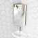 Madelyn Corner Stainless Steel Mirror cabinet 600mm Tall