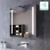 Emielia Illuminated LED Mirror Cabinet With BLUETOOTH Speaker 600x600mm