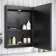Mia Black Framed Illuminated LED Mirror Cabinet With BLUETOOTH Speaker 710x500mm
