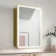 Olivia Matt Brass Illuminated LED Mirror Cabinet 710x500mm