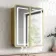 Olivia Matt Brass Illuminated LED Mirror Cabinet 710x600mm