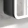 Aurora Matt Black Illuminated LED Mirror Cabinet 700x1000mm