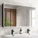 Aurora Matt Black Illuminated LED Mirror Cabinet 700x1200mm