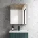 Esme Matt Black Recessed Mirror Cabinet 700x600mm