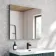 Esme Matt Black Recessed Mirror Cabinet 700x800mm