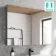 Esme Matt Black Recessed Mirror Cabinet 700x1000mm