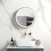 Mollie Matt Brass Round Illuminated LED Mirror Cabinet 500mm