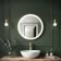 Delilah Brushed Brass Round Illuminated LED Mirror 600mm