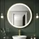 Delilah Brushed Brass Round Illuminated LED Mirror 800mm