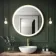 Delilah Brushed Brass Round Illuminated LED Mirror 800mm