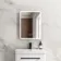 Aurora Matt Black Illuminated LED Mirror Cabinet With BLUETOOTH Speaker 600x450mm