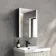 Selma Battery Powered Matt Black Illuminated LED Mirror Cabinet 600x450mm
