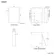 Selma Battery Powered Matt Black Illuminated LED Mirror Cabinet 600x450mm