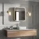 Willow Brushed Brass Illuminated LED Mirror Cabinet 700x600mm