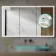 Willow Brushed Brass Illuminated LED Mirror Cabinet 700x600mm