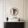 Delilah Battery Powered Black Framed Round Illuminated LED Mirror 500mm
