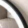 Delilah Battery Powered Black Framed Round Illuminated LED Mirror 500mm