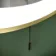 Delilah Battery Powered Brushed Brass Round Illuminated LED Mirror 500mm
