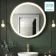 Delilah Battery Powered Brushed Brass Round Illuminated LED Mirror 800mm